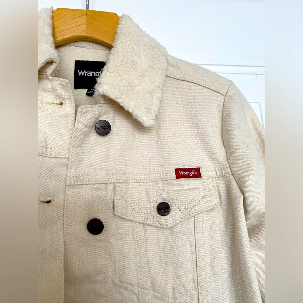 Wrangler sheepskin collar Jean jacket, XS
